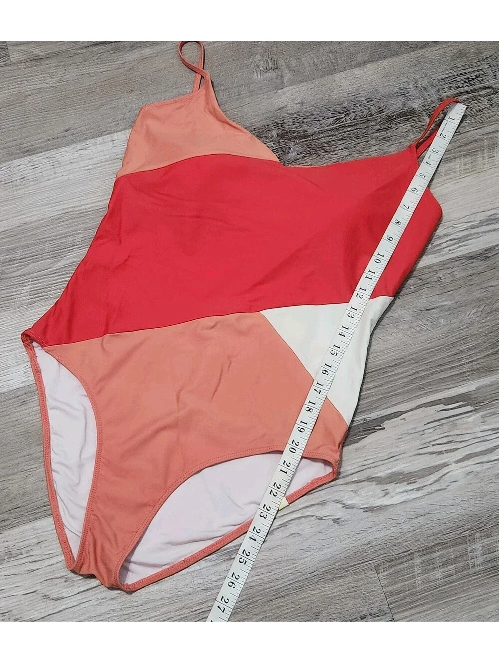 Summer salt Swimsuit Sz 12 Made In Sri Lanka Pink V Neck One Piece
